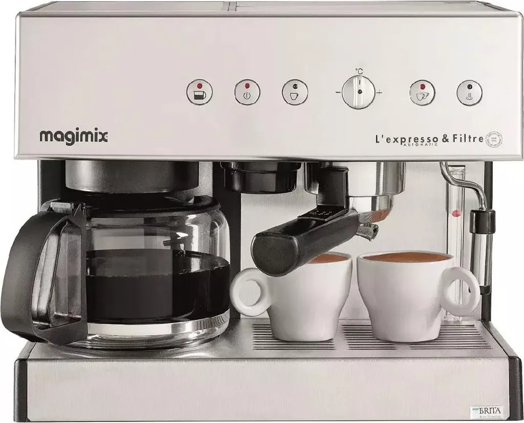 Cafetière expresso et filtre automatique Magimix 11423 chrome 19 bars