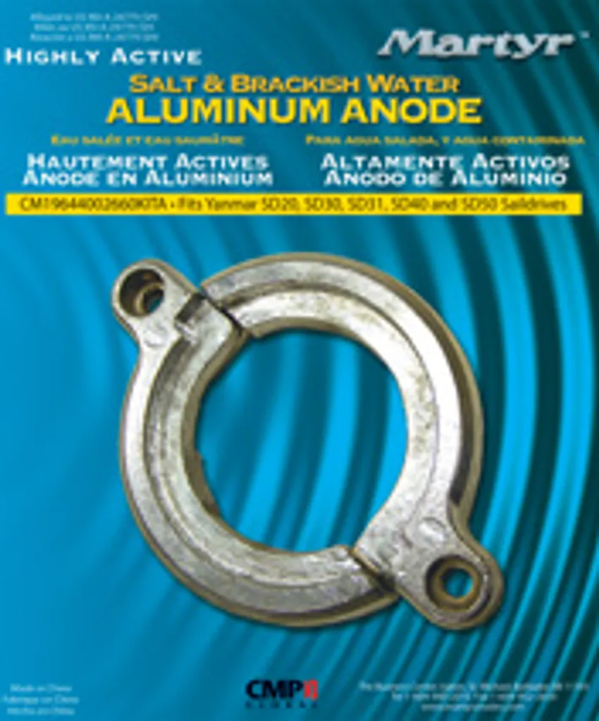 Évitez la Corrosion de l'Embase Yanmar SD30-SD50 avec ce Kit Magnésium