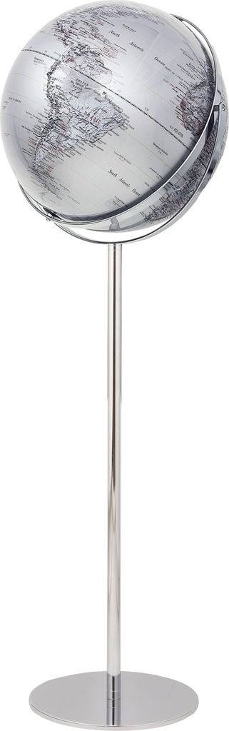 TROIKA Standglobus Apollo 17 Silver 43cm