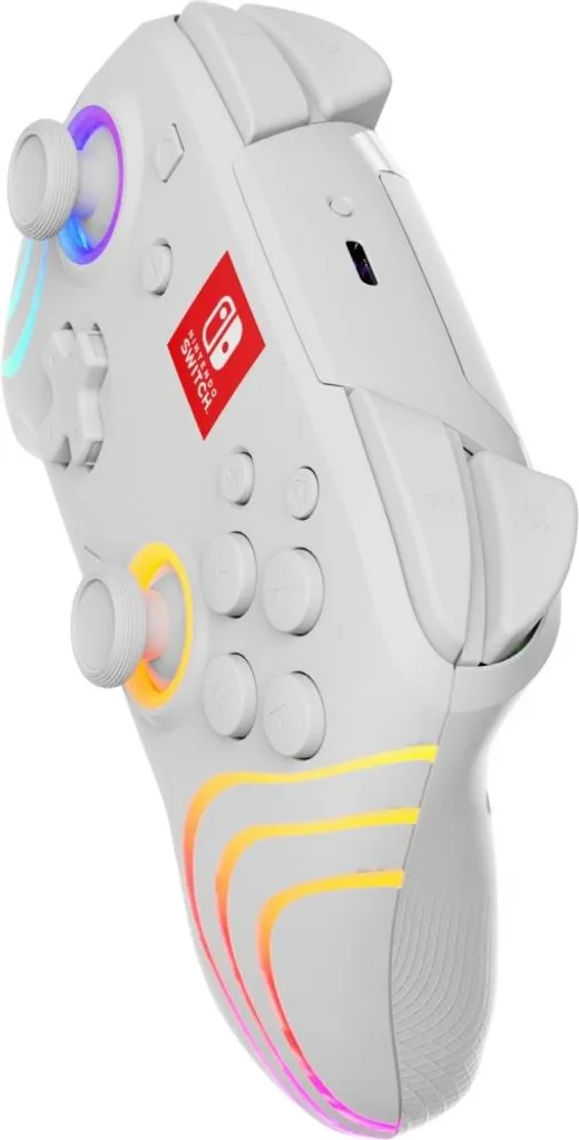 Manette Switch sans fil PDP Afterglow Wave Blanche avec Boutons Mappables - 4