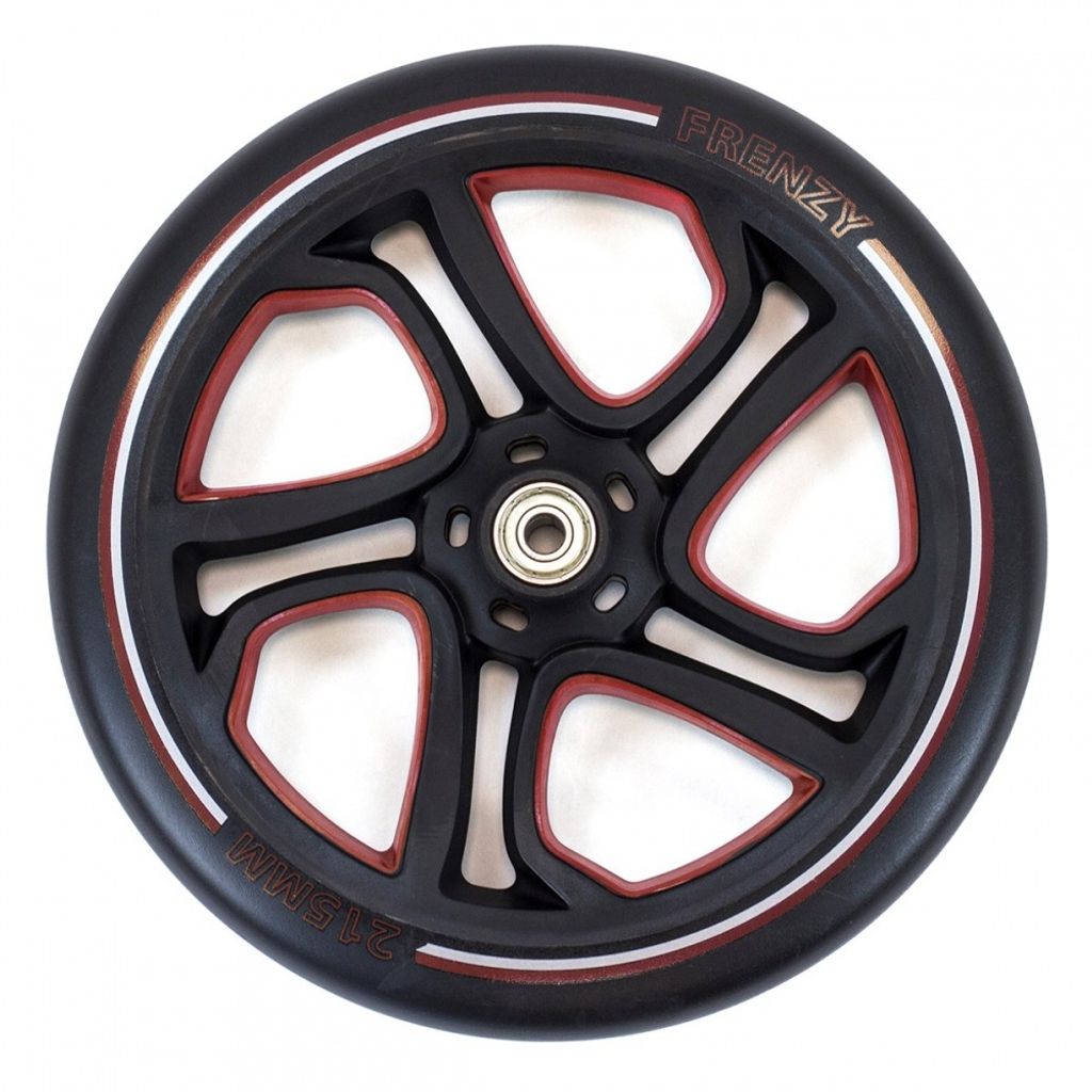 Frenzy Tretroller Wiel 250 mm zwart rood