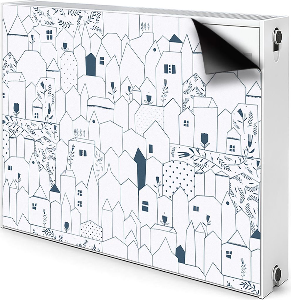 Magnet Radiator Magnet Mat Heizkörperverkleidung Heizkörper-Abdeckung Heizung 90x60 cm - Hütten