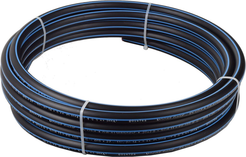 Agora-Tec®  PE-Rohr 20,0 x 2,0 mm 1/2 Zoll Hart (25 Meter Produktbild 