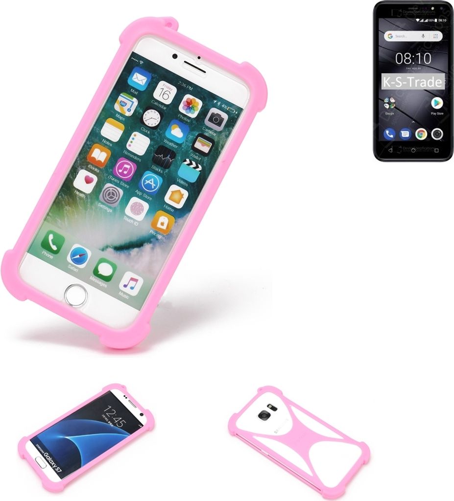 K-S-Trade Handy Hülle kompatibel mit Gigaset GS80 Schutz Hülle Bumper Silikon Schutz Hülle Cover Case Silikoncase Silikonbumper TPU Softcase
