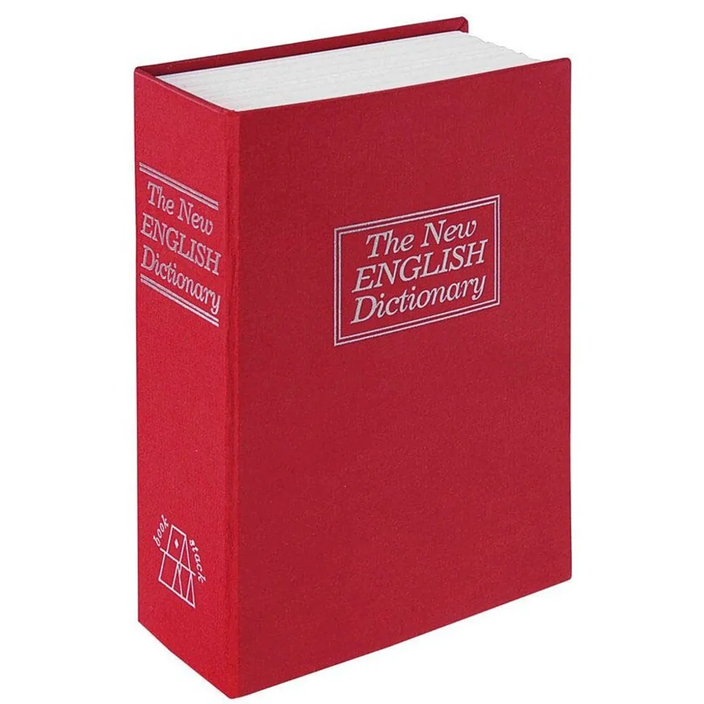 Boîte de Dissimulation Livre Rouge Rottner BookCase pour Objets Valeur