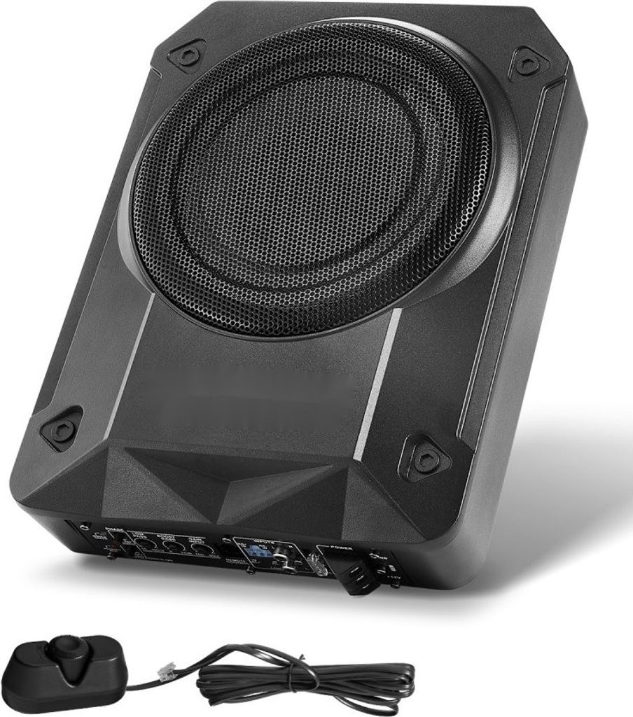 Untersitz-Auto-Subwoofer 800W - Schlankes Aktives Subwoofer-System - 203mm Bassverstärker für Fahrzeuge