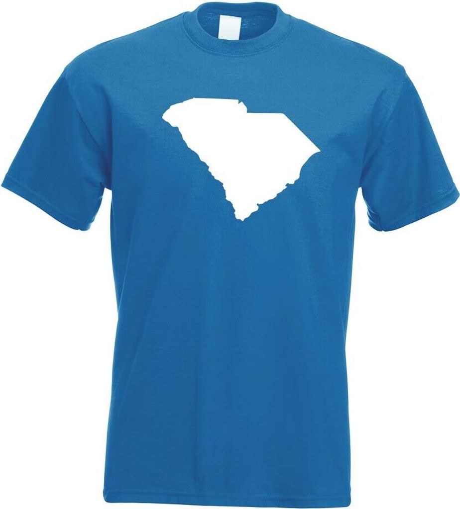 Kiwistar - T-Shirt - royal - USA - Bundesstaat - South Carolina Herren Funshirt Bedruckt Design Sprüche Spruch Motive - mit Motiv Bedruckt - Funsh...
