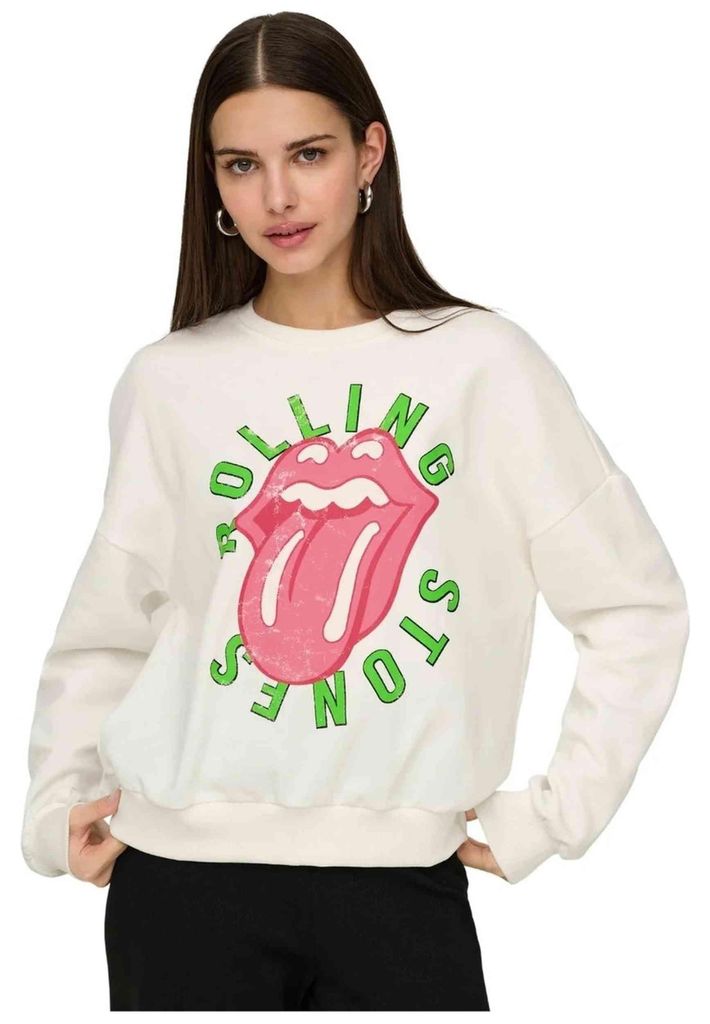Sweatshirt Only ONLROLLING STONES L/S O-NECK S für Damen