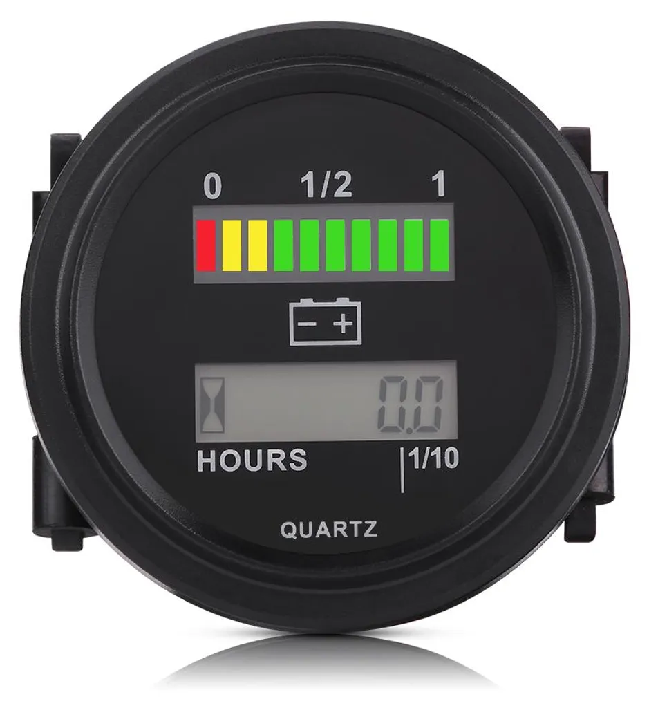 Testeur de batterie 36V 48V avec horamètre pour maintenance golfette LED