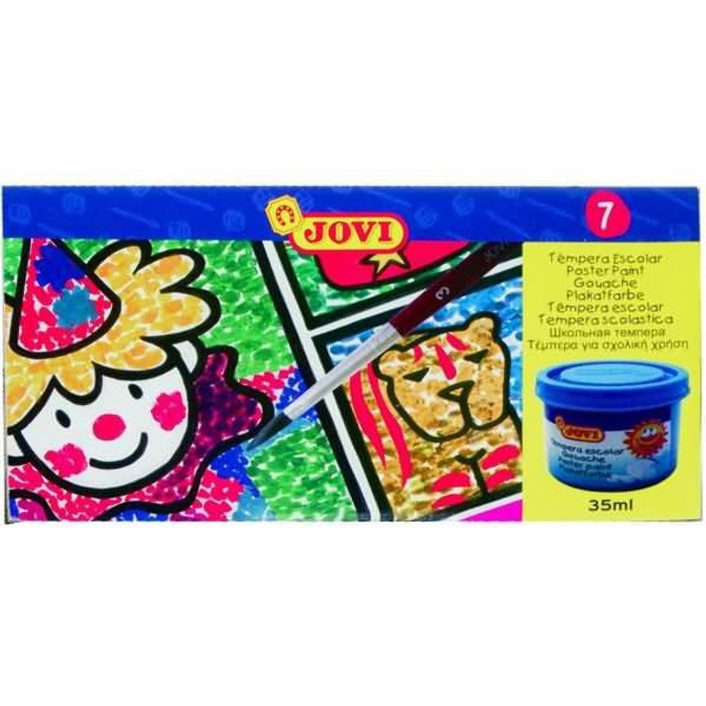 Jovi Premium Ein Satz Temperafarben 7 x 35 ml Produktbild 