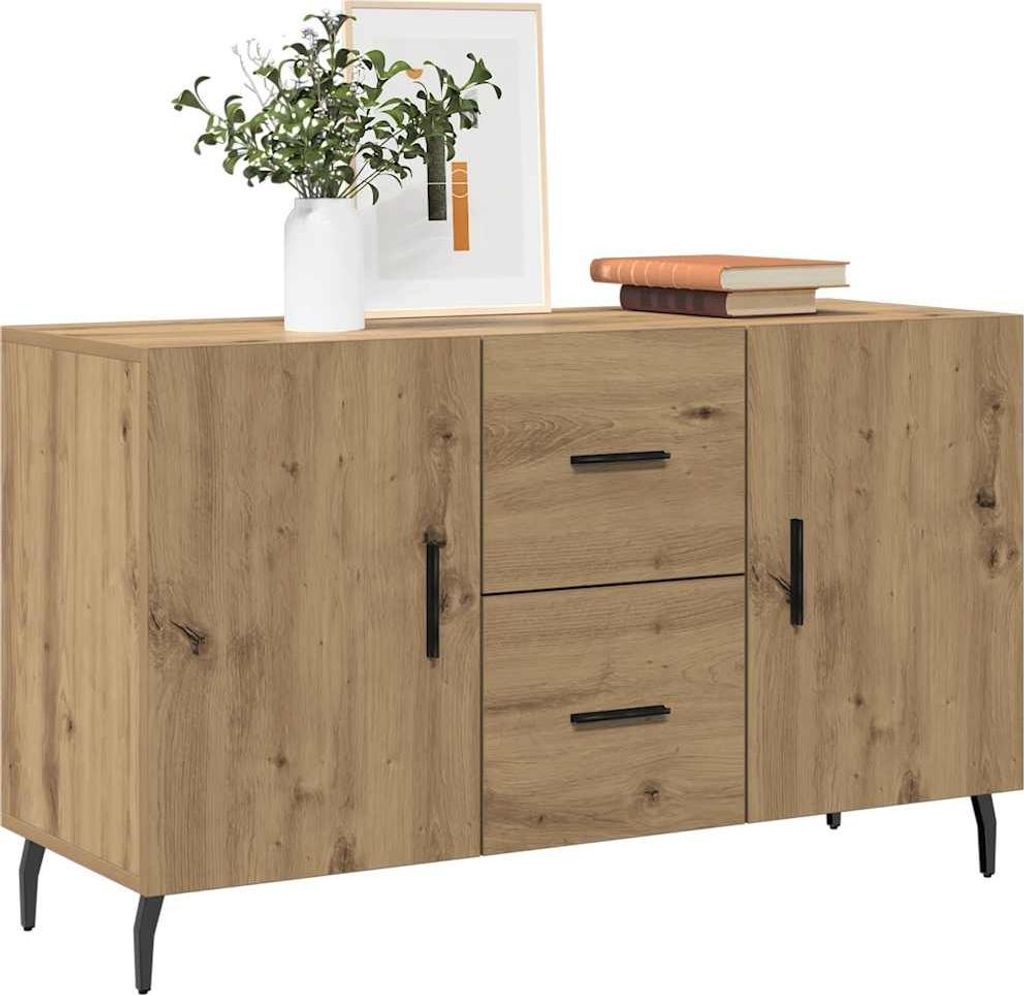 vidaXL Sideboard Chêne Artisan 100x36x60 cm Bois composite Image du produit 