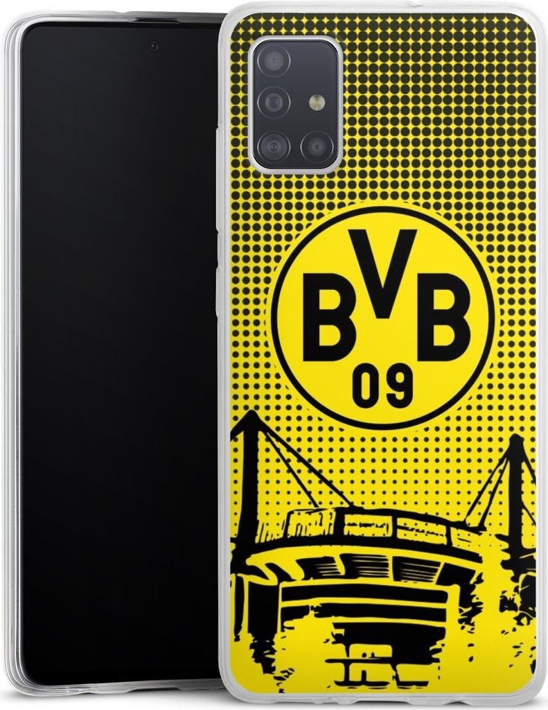 DeinDesign Slim Hülle für Samsung Galaxy A51 Silikon Case Ultra Dünn Handyhülle BVB Borussia Dortmund Stadion