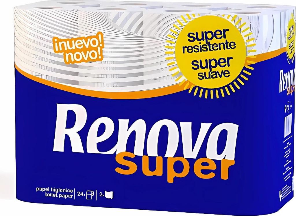 Renova Toilettenpapier 24 Rollen 2-lagig 130Blatt
