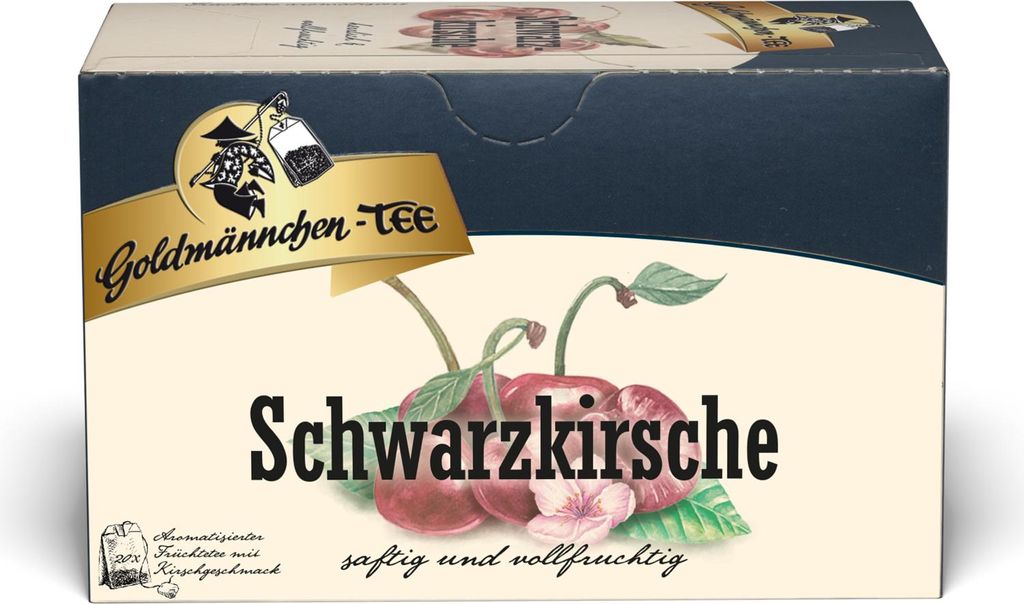 Goldmännchen Tee 4482 Schwarzkirsche 20 St./Pack. Produktbild 
