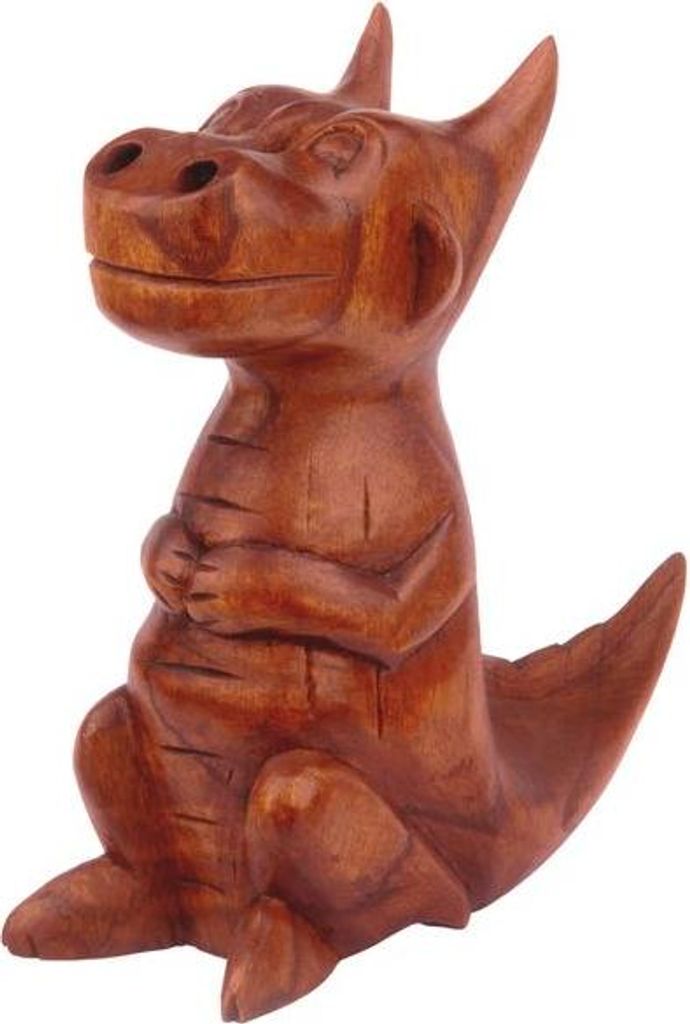 Räucherdrache aus Holz, 20 cm hoch Produktbild 