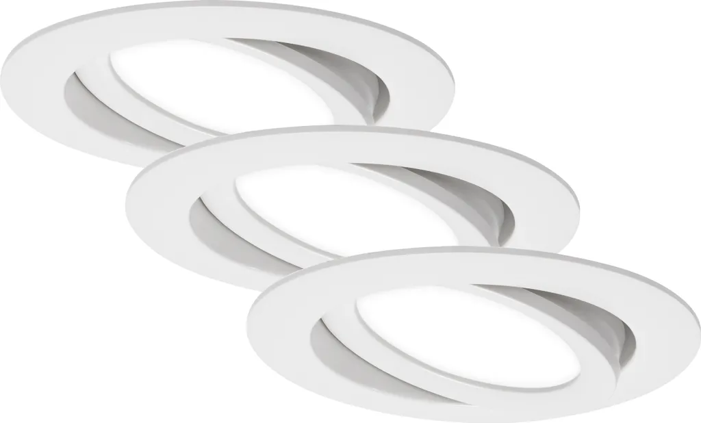 Spot LED Encastrable Anti-Éblouissement Briloner Flat In 7W Lot de 3