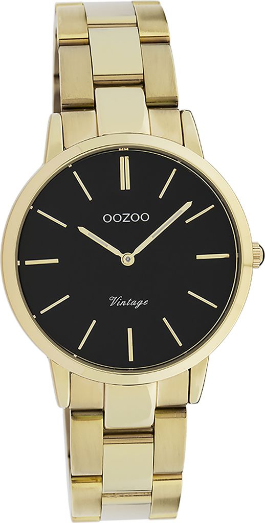 Oozoo Metall Damen Uhr Analog Quarzuhr Armband gold Vintage Series D2UOC20047