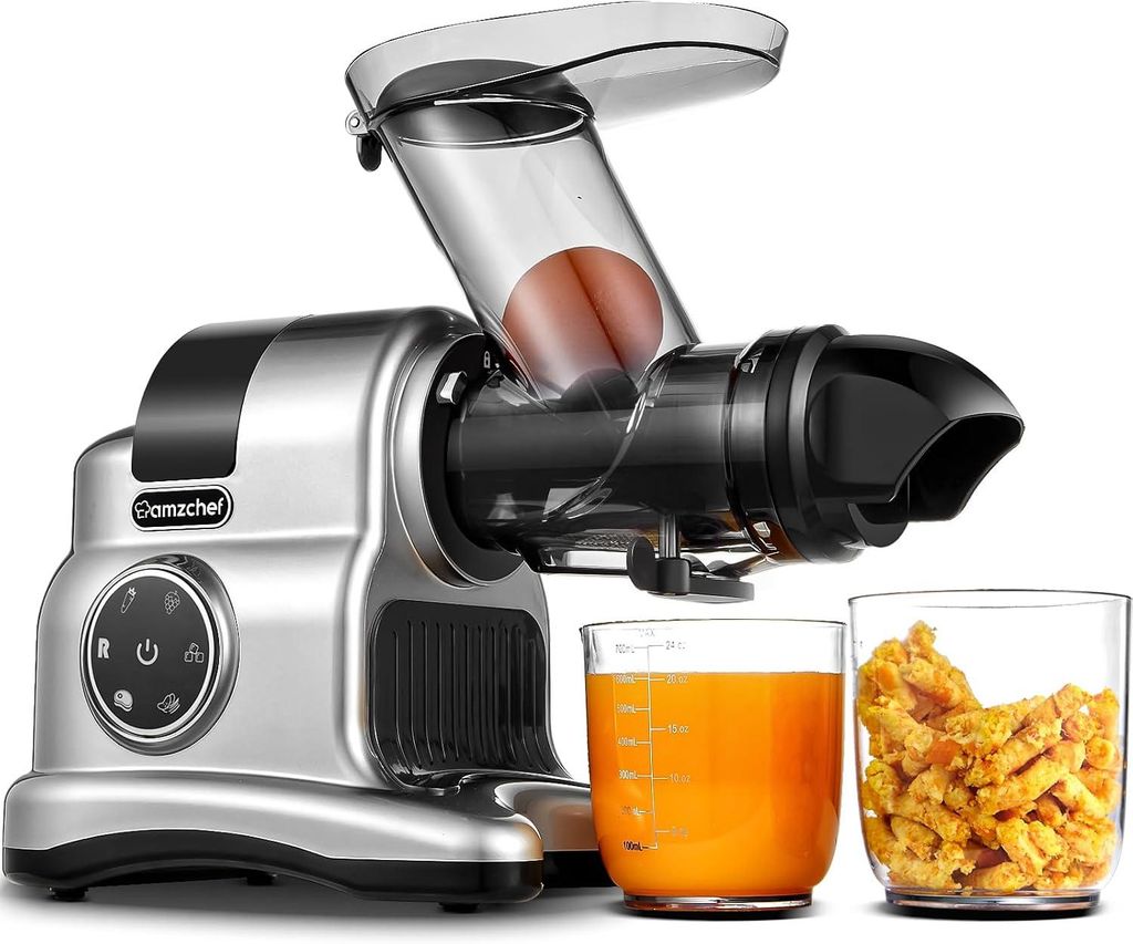 AMZCHEF Slow Juicer Entsafter 80 mm Einfüllschacht 150 W 2 Produktbild 