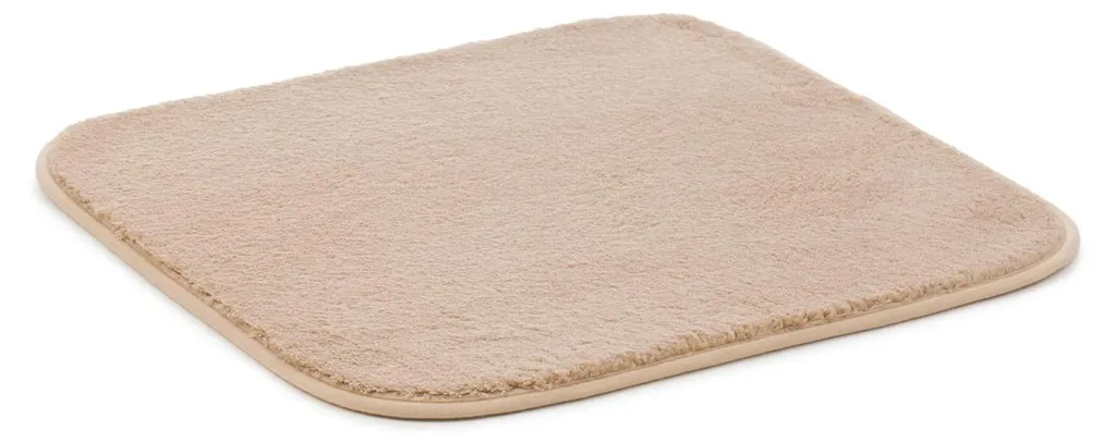 Petit tapis de bain antidérapant Rio 50x45 microfibre douceur sable