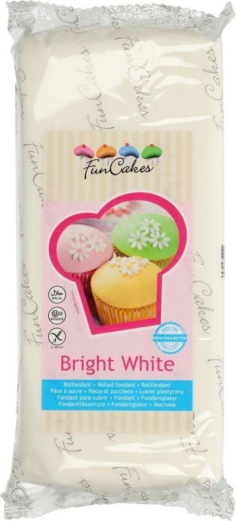 FunCakes Fondant -Bright White- 1kg Produktbild 