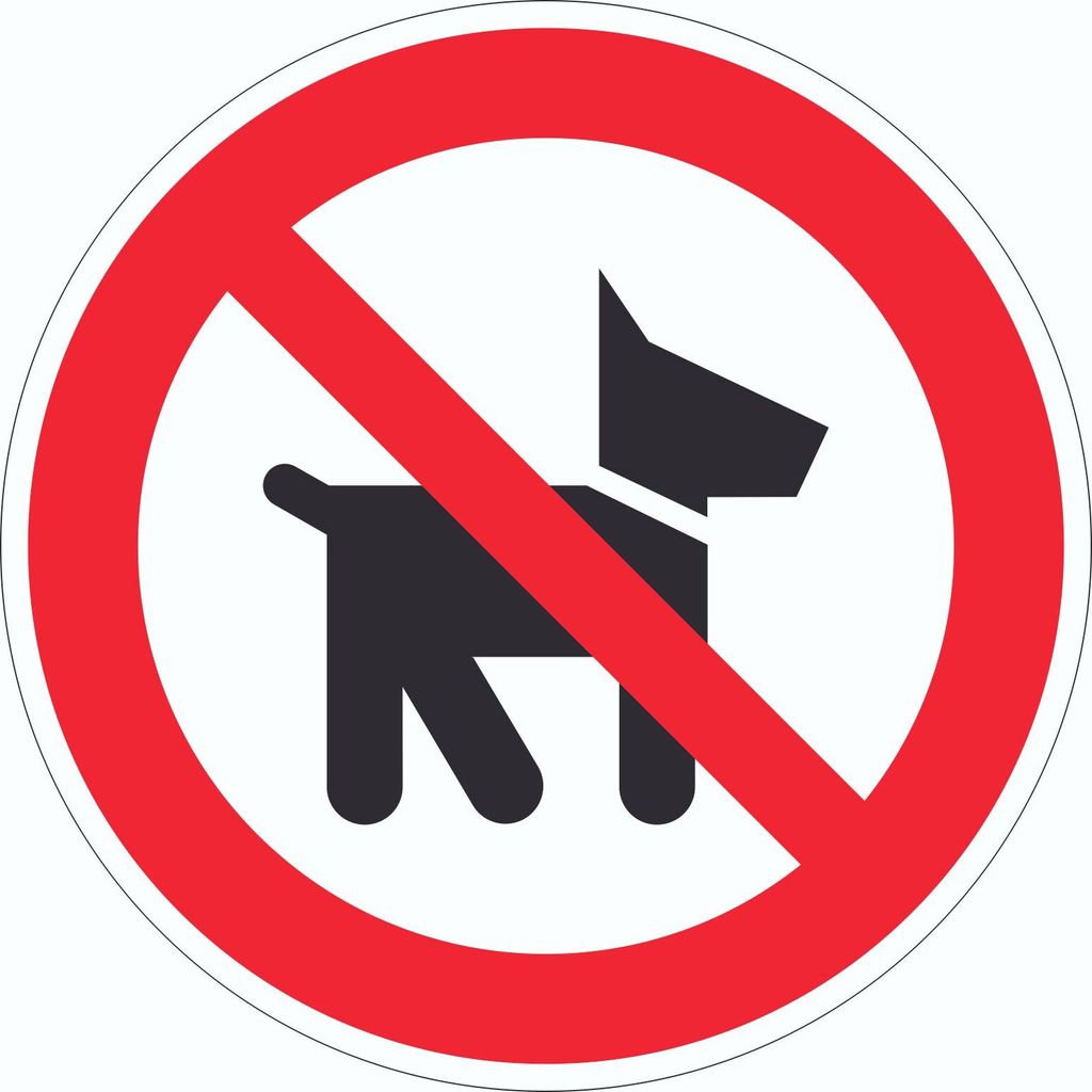 Keine Hunde auf der Stallgasse Aufkleber Kreis Ø75mm