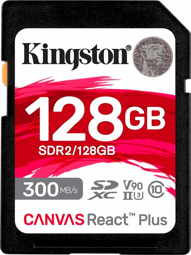 Kingston Canvas React Plus 128 GB SDXC, Speicherkarte, (UHS-II U3
