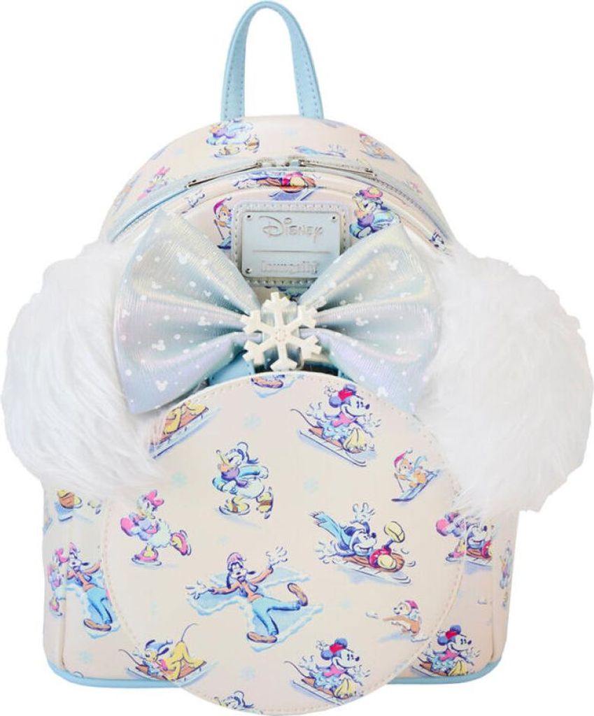 Loungefly Disney Mickey und Freunde Winter Wonderland Rucksack + Stirnband Set 26cm