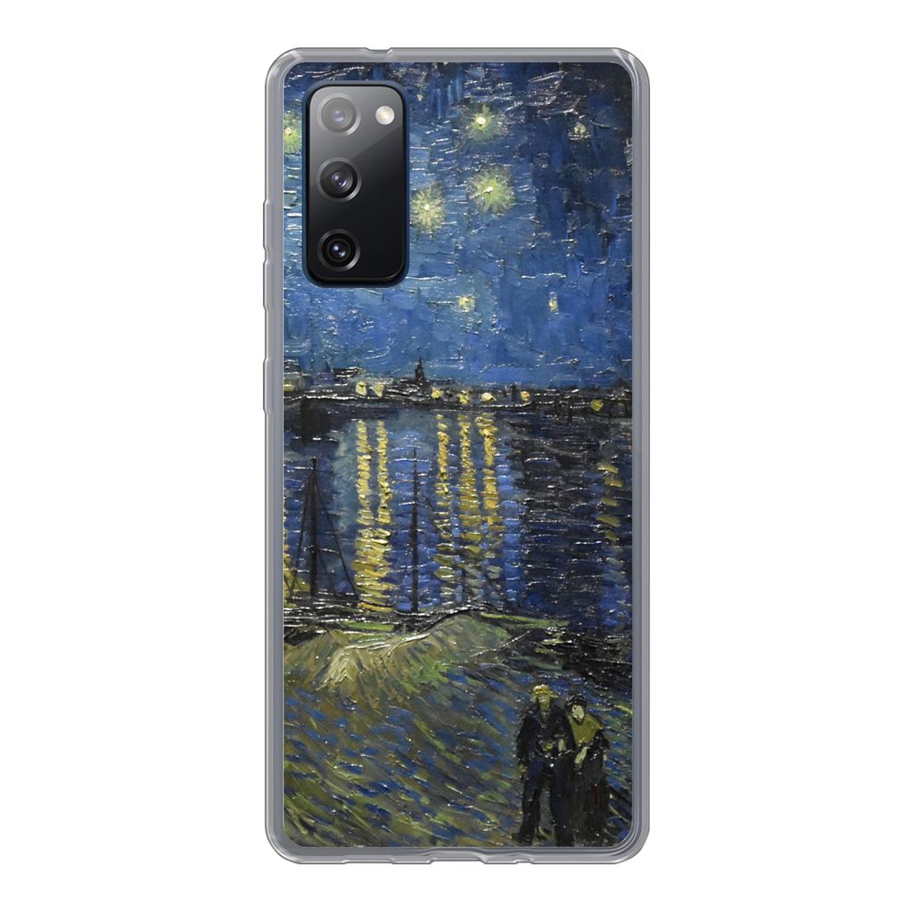 MuchoWow Handyhülle Schutzhülle Hülle für Samsung Galaxy S20 FE Sternennacht über dem Orsay Paris - Vincent Van Gogh Silikon Softcase Handy ...