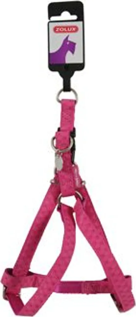 Harnais Chien Mac Cuir Rose 25mm Zolux - Confort et Style pour Canidé