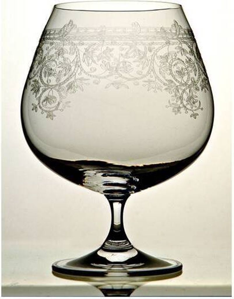 Cognacglas LUCCA mit Pantographie Dekor für 400ml H. 13cm Paul Nagel