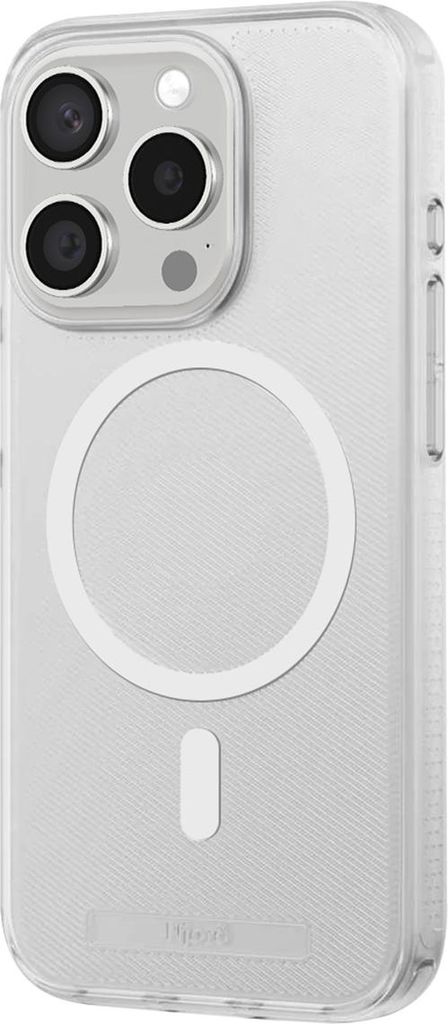 Njord byELEMENTS Slim Case 100% GRS MagSafe iPhone 15 Pro, Translucent, Cover, Apple, iPhone 15 Pro, 15,5 cm (6.1"), Transparent