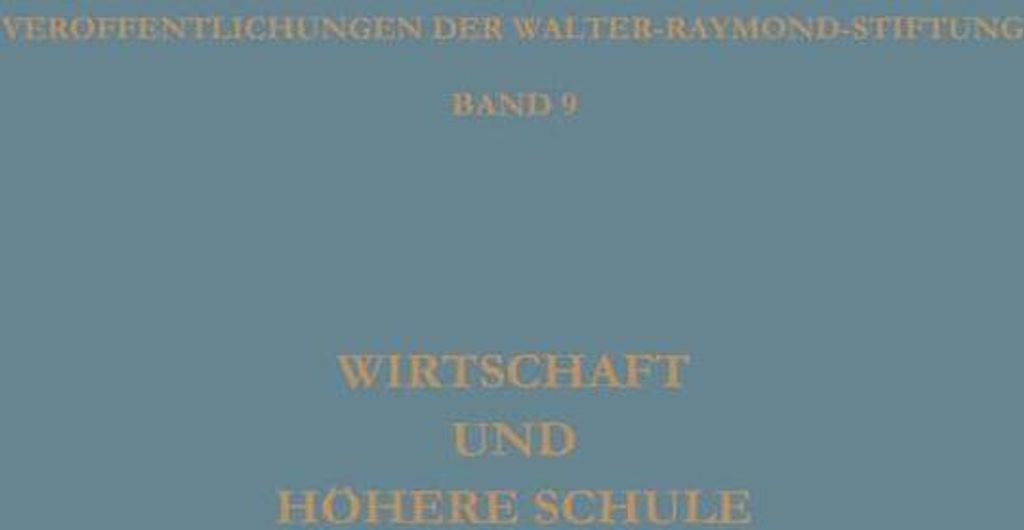Wirtschaft und Höhere Schule