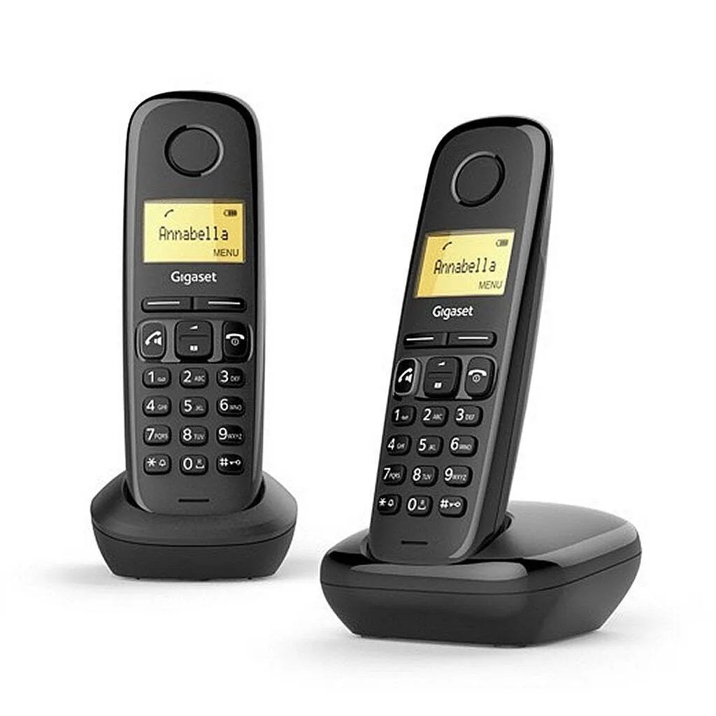 Téléphone Fixe Duo Gigaset A270 Noir Idéal Famille et Séniors Lisible