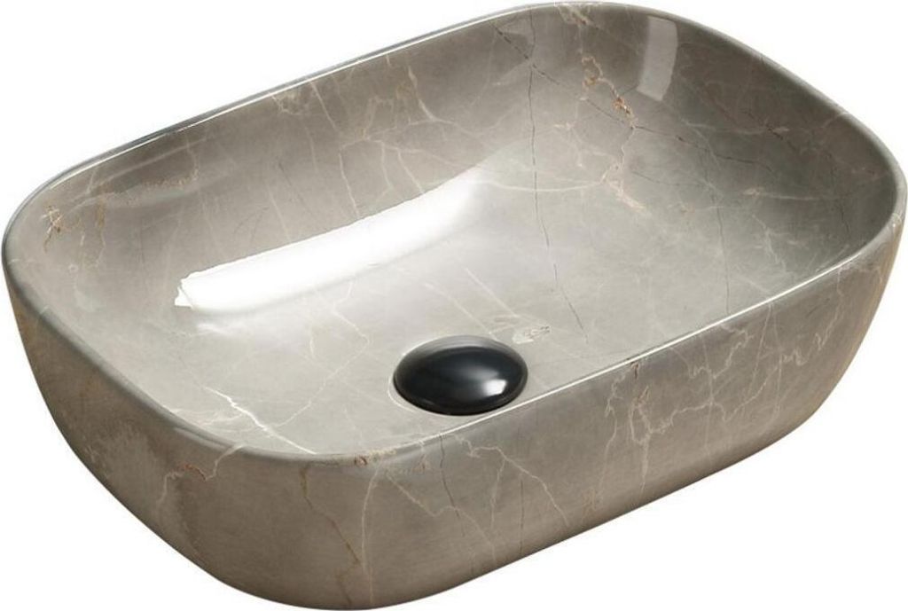 Mexen Rita lavandino da appoggio 45 x 32 cm, pietra beige - Immagine del prodotto 