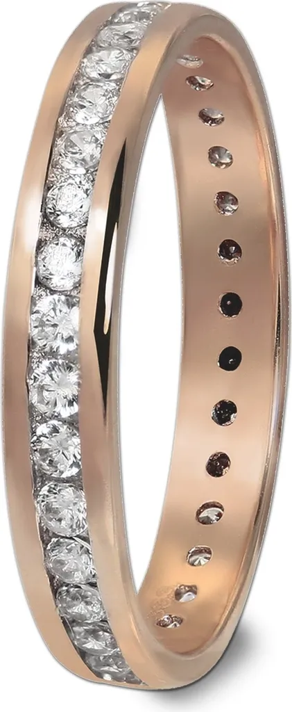 Bague GoldDream zirconium 333 or rose T. 60 GDR520E60 pour femme