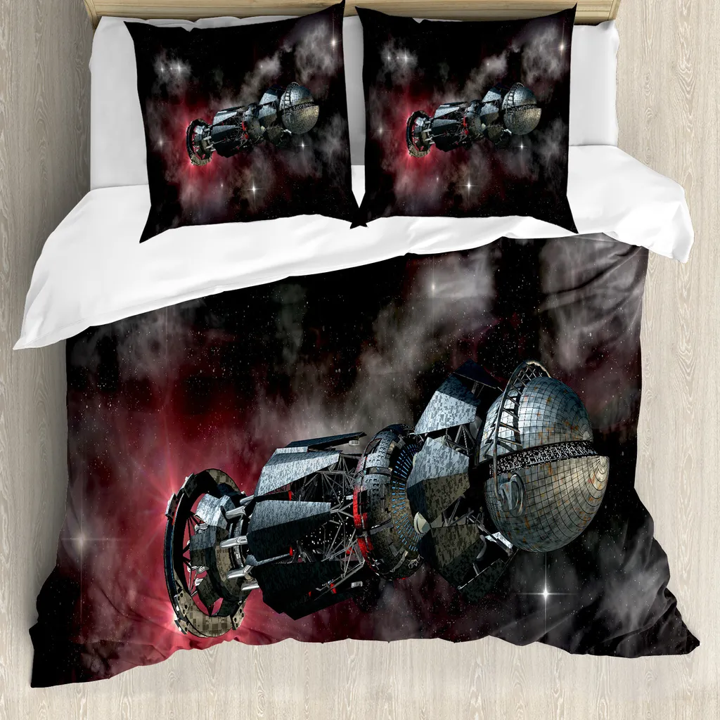 Copripiumino ABAKUHAUS Galaxis 200x200 Nero | Set Letto Antiacaro Online
