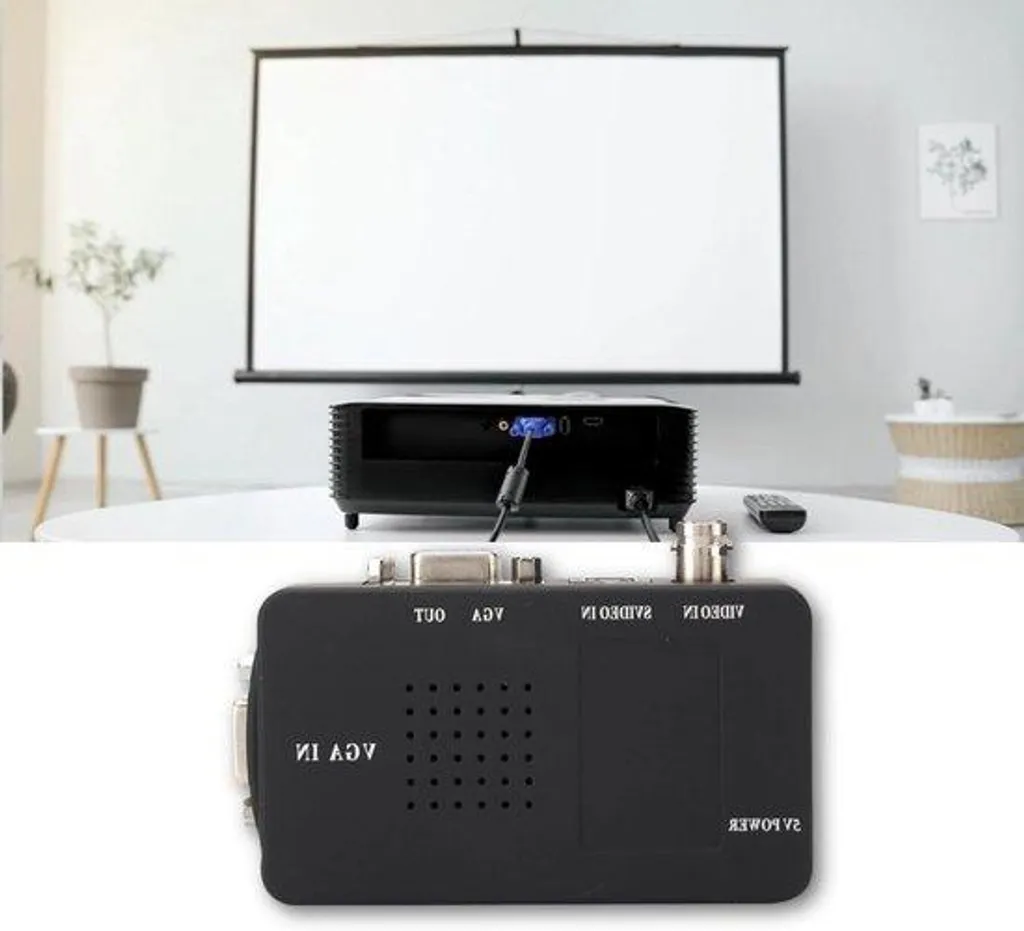 Convertisseur vidéo BNC vers VGA - Adaptateur moniteur image stable