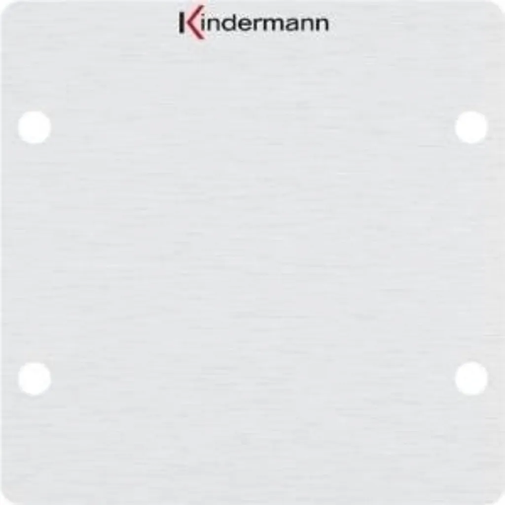 Boucher un trou 50x50 mm proprement avec le cache Kindermann alu - 2
