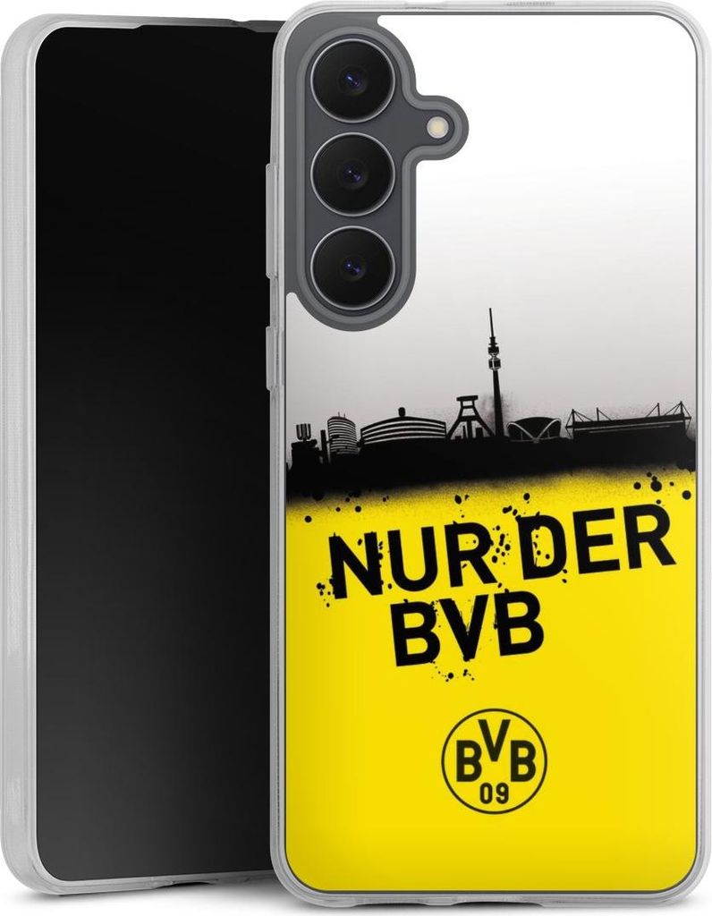 DeinDesign Handyhülle für Samsung Galaxy S25 FE Silikon Hülle Case Smartphone Schutzhülle BVB Borussia Dortmund Statement