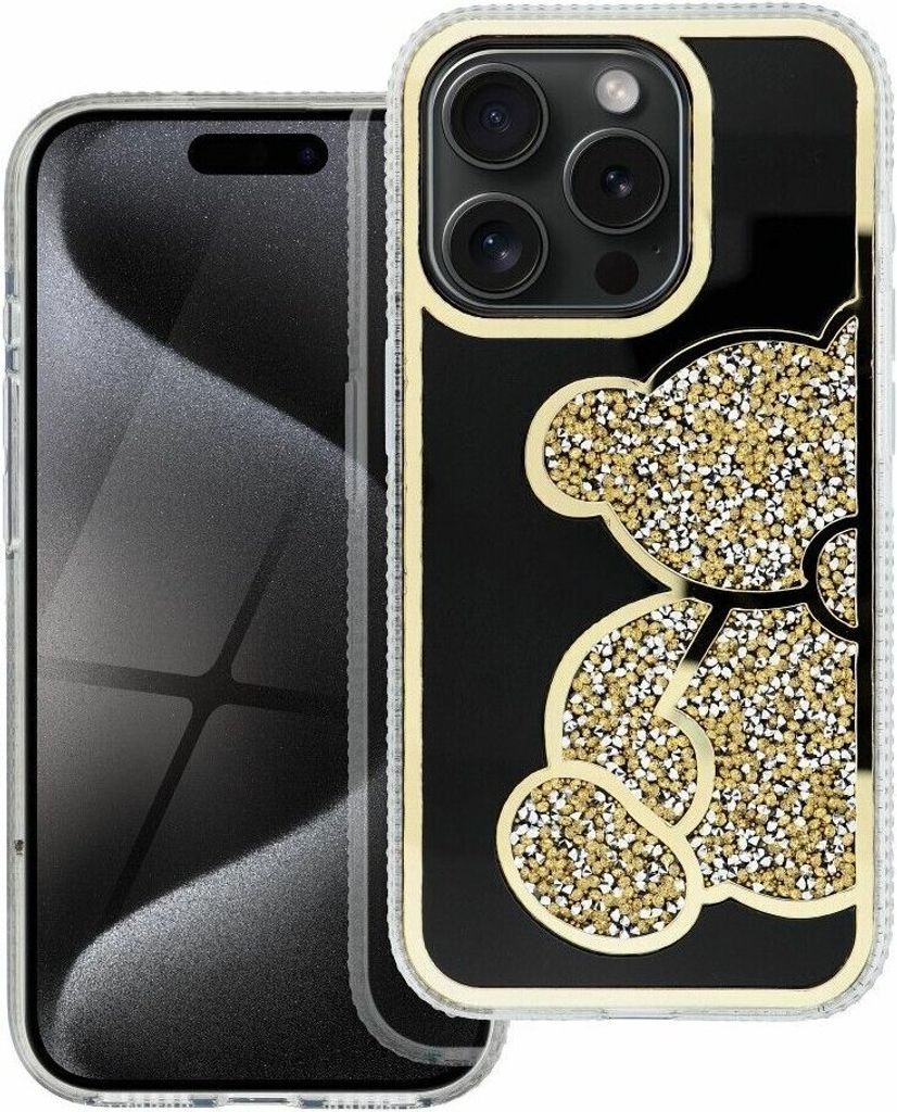 Teddy Bear Handyhülle kompatibel mit iPhone 16 Gold