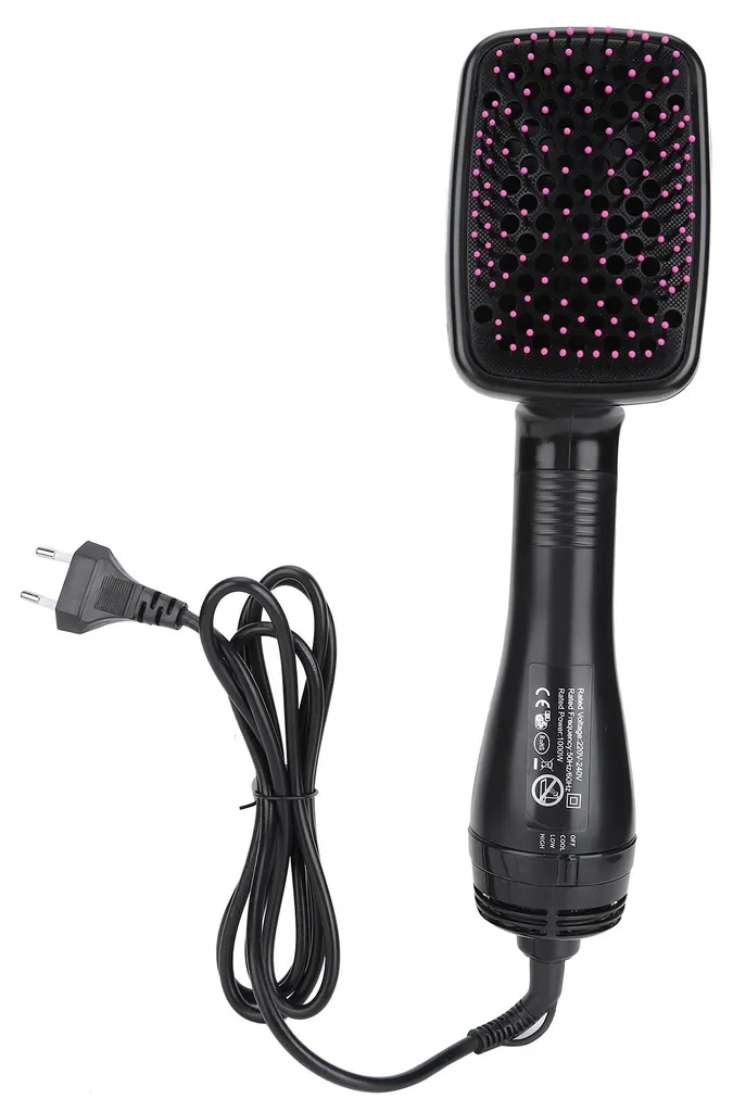 Sèche-cheveux 1000W anti-frisottis 2 en 1 pour lisser rapidement vos cheveux