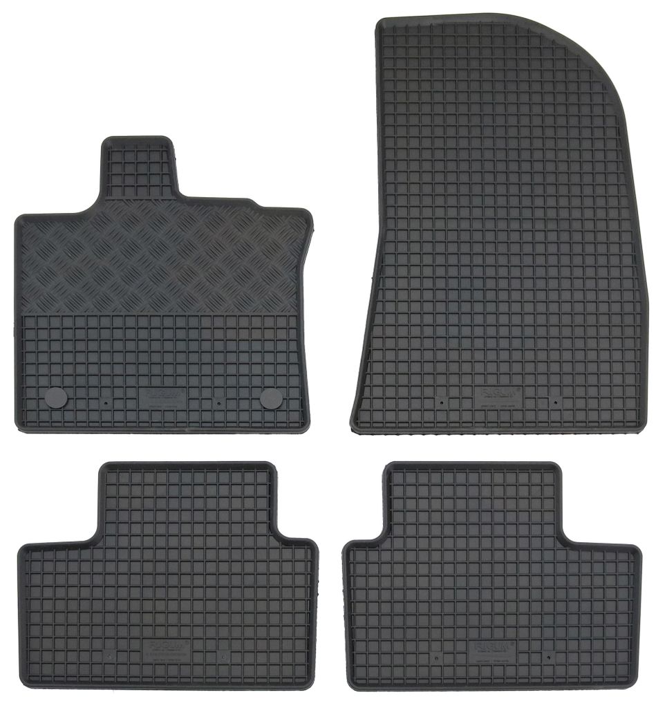 Gummifußmatten Set 4-teilig für Renault Captur (2020-), schwarz