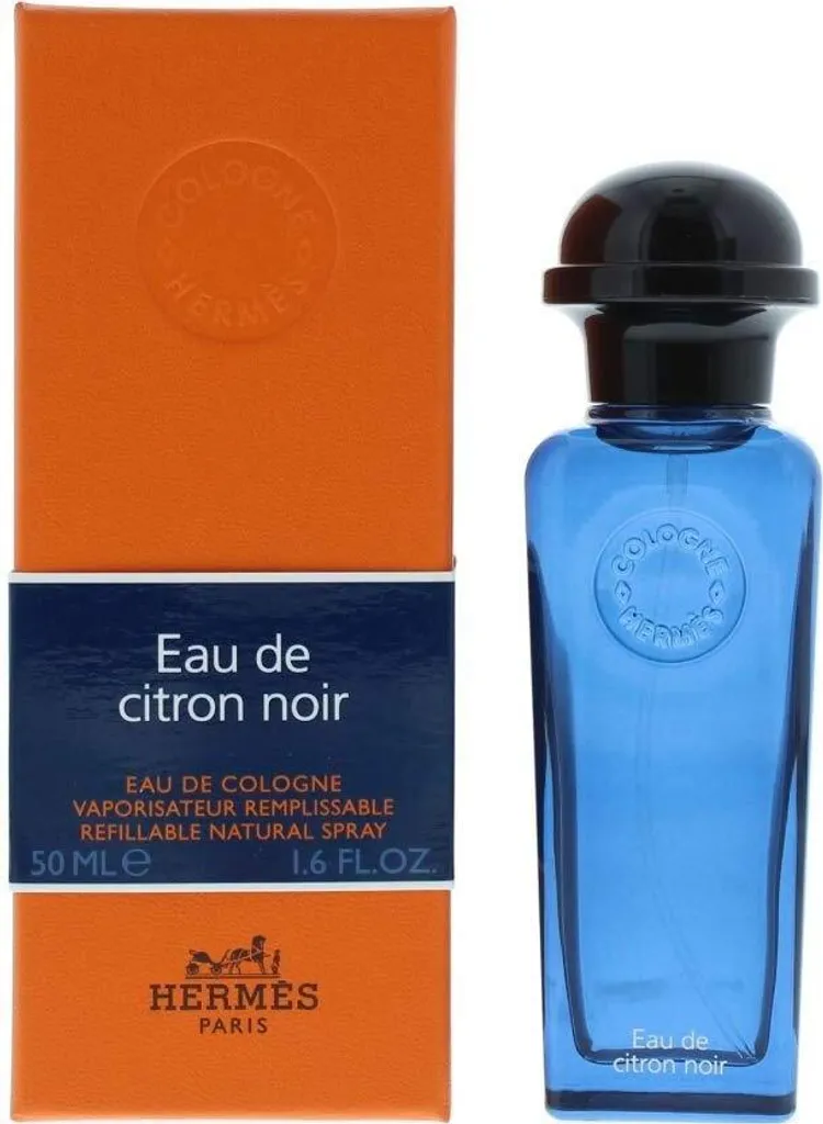 Eau de Citron Noir Hermès Eau de Cologne 50 ml Rechargeable et Boisé