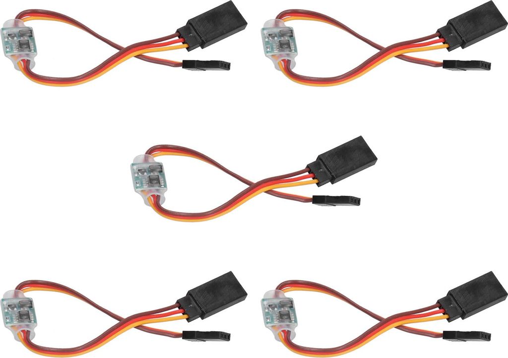 5Pcs Servo Signal Reverser Lenkung Getriebe Rotation Inverter für RC-Flugzeug 3.6V?24V 5A