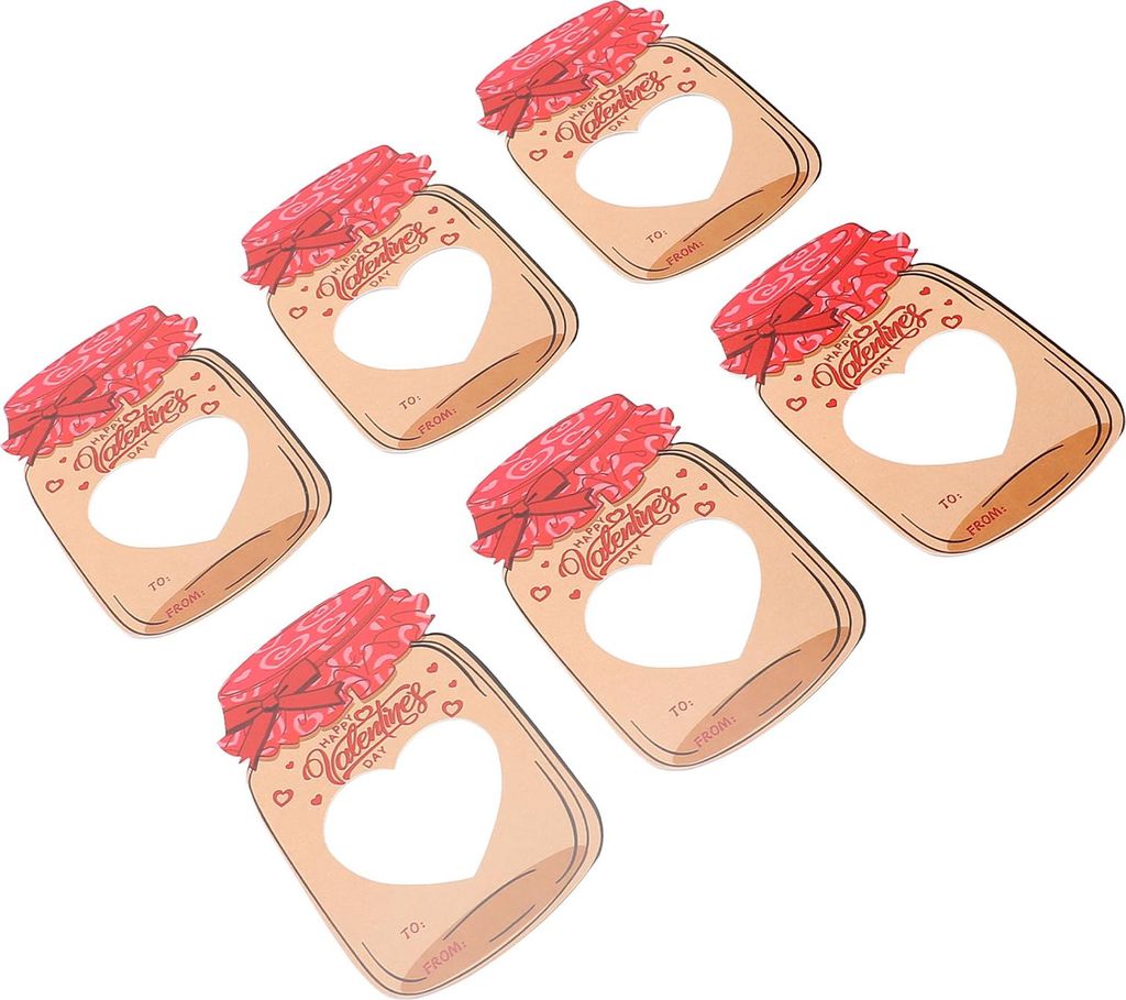 30Pcs Jar Shaped Gift Cards Set 30Pcs Plastic Bags 1Pc Double Sided Tape Set for Wedding Parties Family Gatherings Classroom Activities