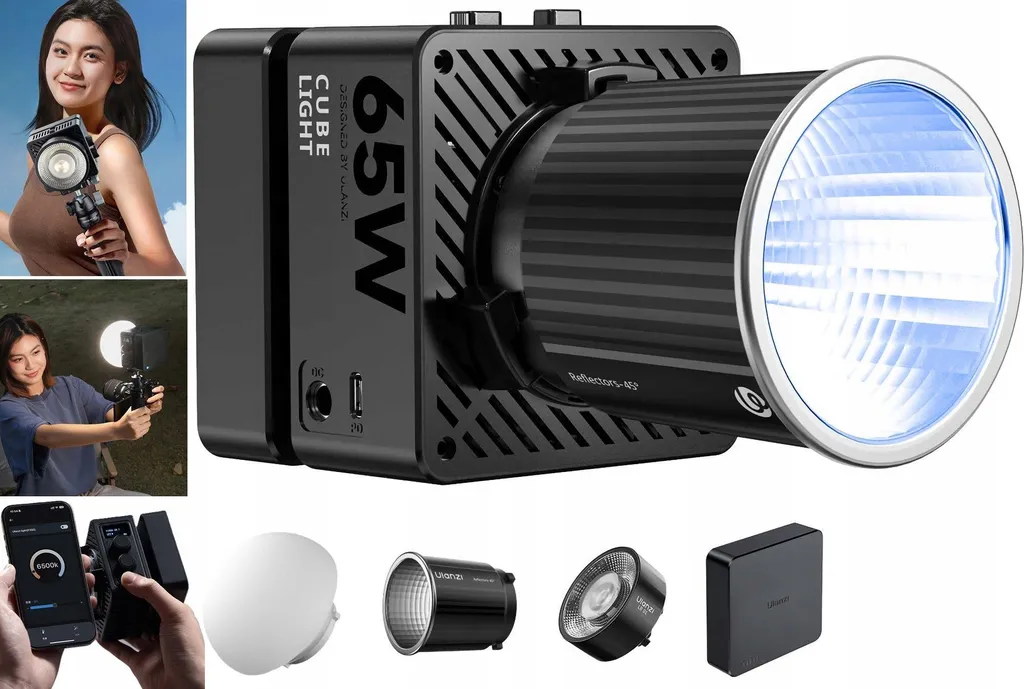 Éclairage de studio pour streaming et vidéo ULANZI EC65 LED 65W COB