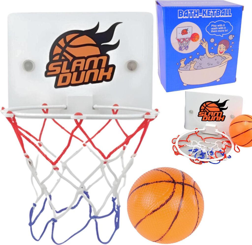 Basketballkorb-Set, Spiel, Badespiel für Wasserbadewanne, Ball-Saugnäpfe