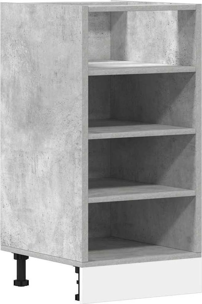 Unterschrank Riga Betongrau 40x44,5x81,5 cm Holzwerkstoff