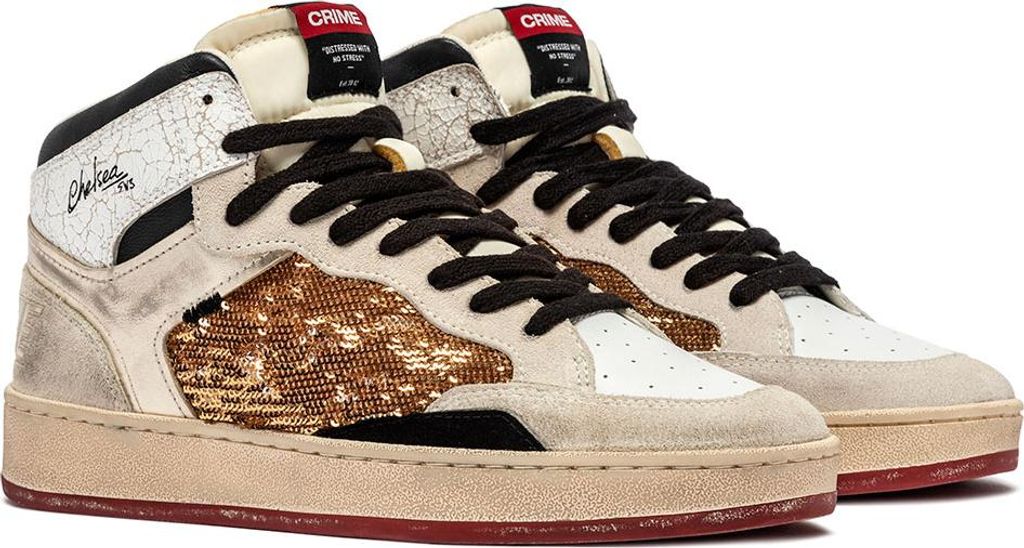 Crime London Chelsea Mid Sportschuhe Beige EU 38 Damen Beige EU 38