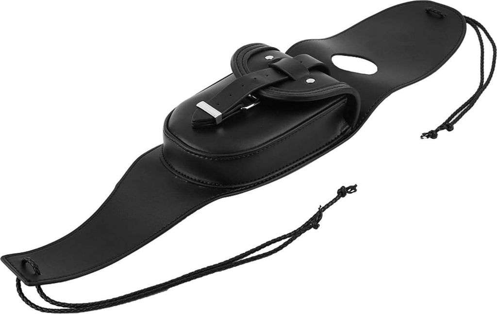 Kraftstofftankabdecktas - schwarzes Leder - Benzintankabdeckung - Paneelkissenboden mit Etui für Motorrad XL 883 1200 - Motorradaccessoires